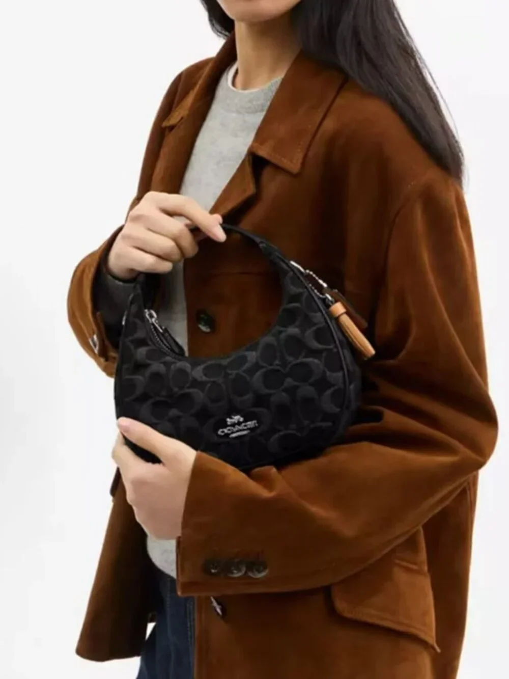 coach Carmen Mini Crossbody Bag In Signature Denim ccz47